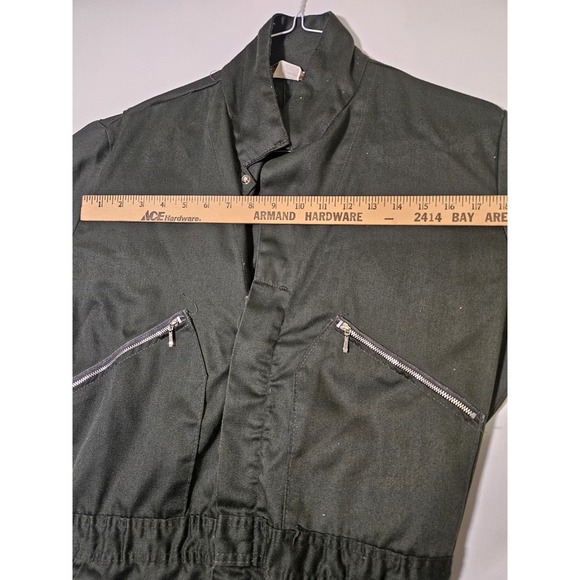 Vintage Walls Army Green Work Mechanics Coveralls - Picture 7 of 16
